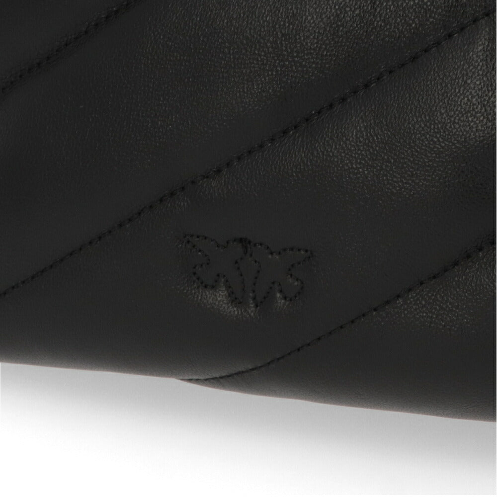 PINKO ショルダーバッグ ブラック レザー スタッズ 1P22CY-Y7GC