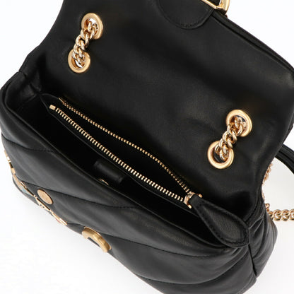 PINKO ショルダーバッグ ブラック レザー スタッズ 1P22CY-Y7GC