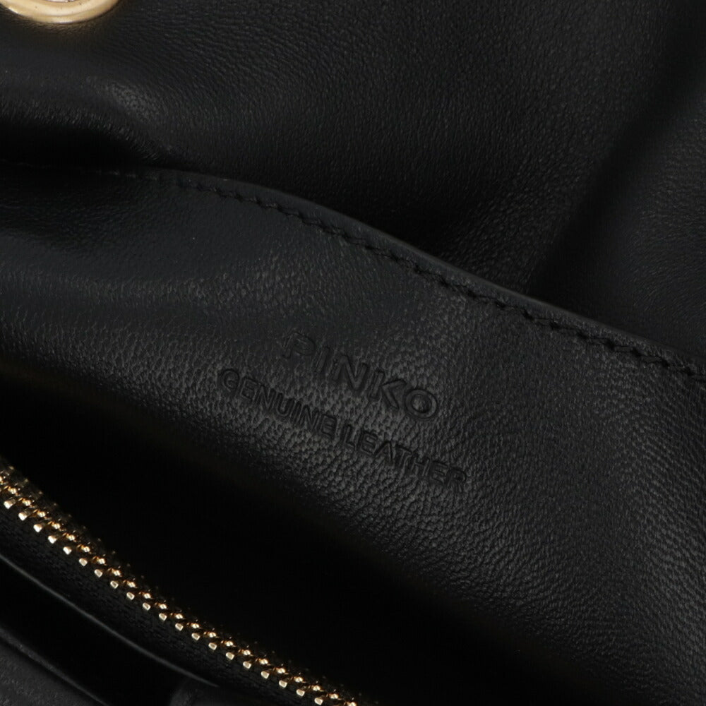 PINKO ショルダーバッグ ブラック レザー スタッズ 1P22CY-Y7GC