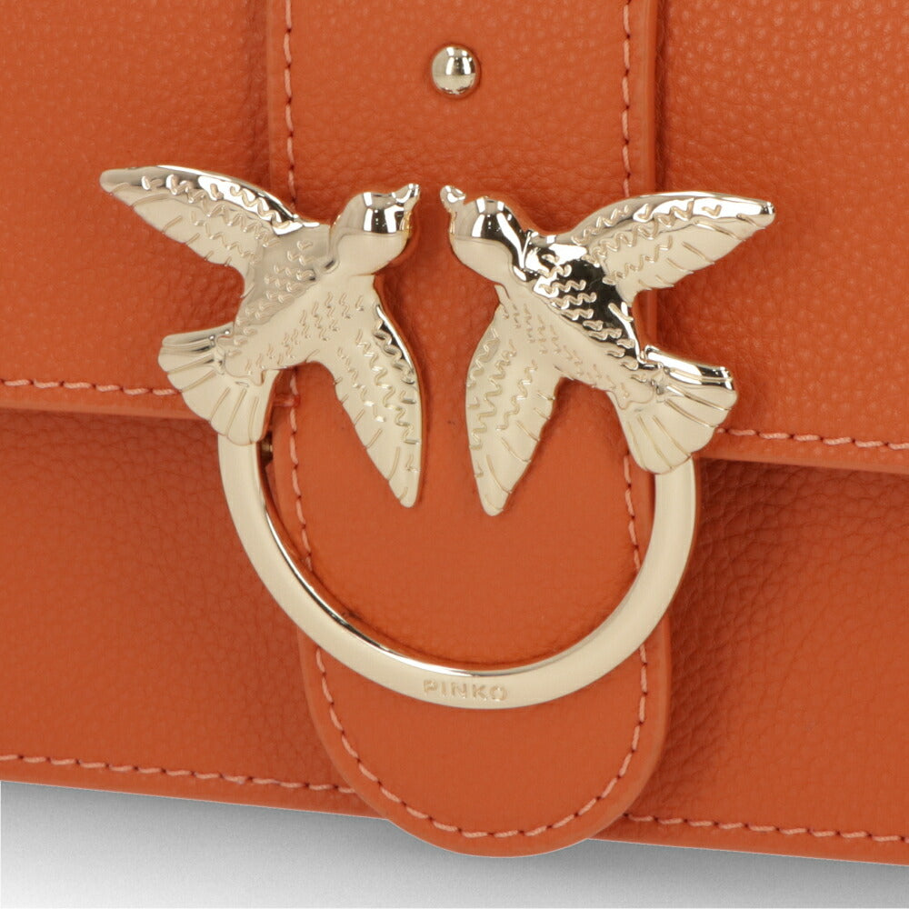 PINKO ショルダーバッグ オレンジ レザー 1P21M0-Y65Z