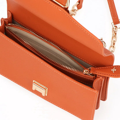 PINKO ショルダーバッグ オレンジ レザー 1P21M0-Y65Z