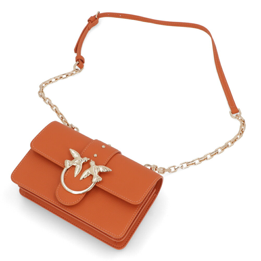 PINKO ショルダーバッグ オレンジ レザー 1P21M0-Y65Z