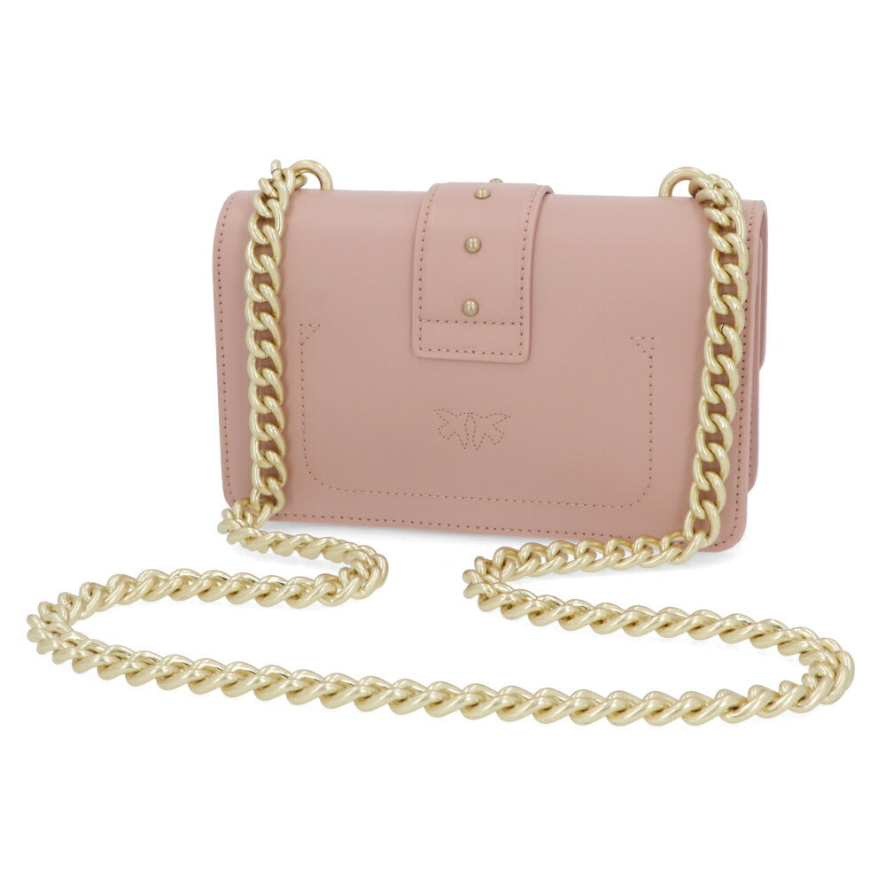 PINKO ショルダーバッグ ピンク レザー 1P21KS-Y5FF