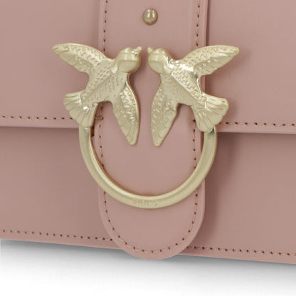 PINKO ショルダーバッグ ピンク レザー 1P21KS-Y5FF