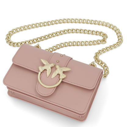 PINKO ショルダーバッグ ピンク レザー 1P21KS-Y5FF