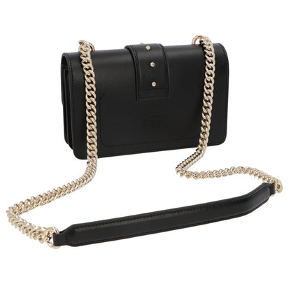 PINKO ショルダーバッグ レッド ブラック レザー 1P21R4-Y5FF