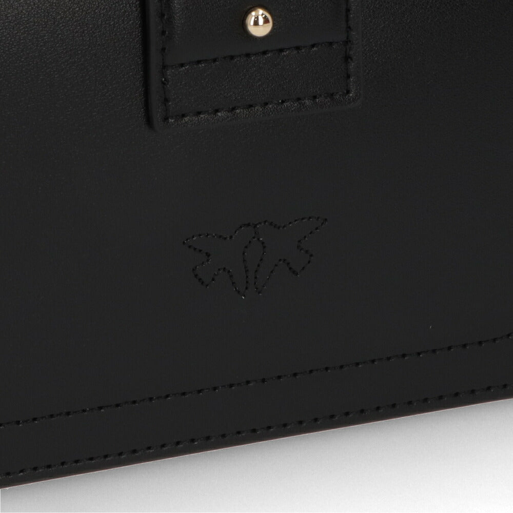 PINKO ショルダーバッグ レッド ブラック レザー 1P21R4-Y5FF