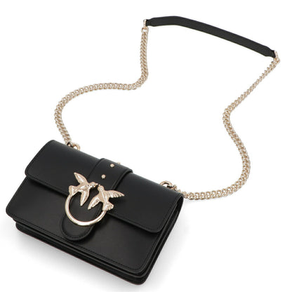 PINKO ショルダーバッグ レッド ブラック レザー 1P21R4-Y5FF