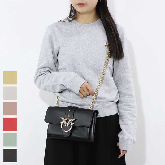 PINKO ショルダーバッグ イエロー ホワイト ピンク レッド アクアグリーン ブラック1P21KU-Y5FF