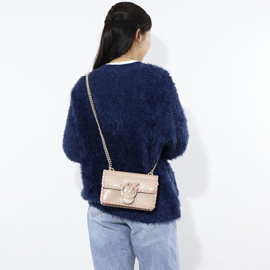 PINKO ショルダーバッグ ベージュ レザー 1P21MG-Y5GB