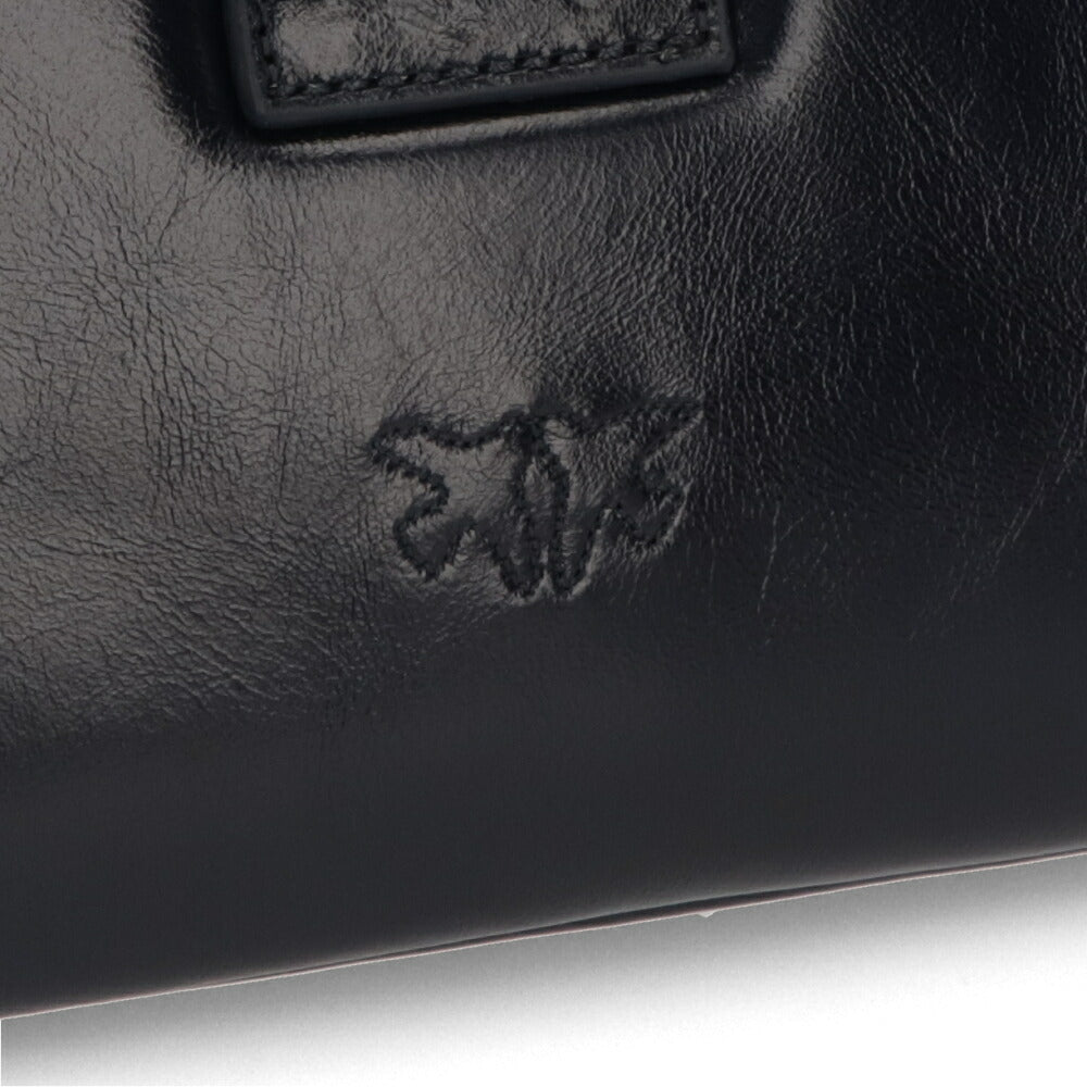 PINKO ショルダーバッグ ネイビー レザー キルティング 1P21UT-Y6MB