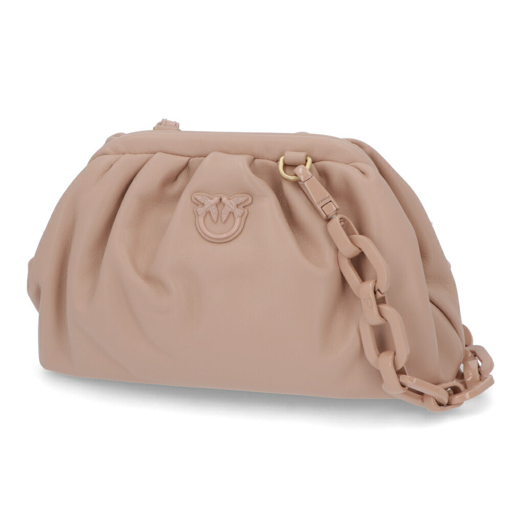 PINKO ショルダーバッグ ピンク レザ 1P22KX-Y7TW