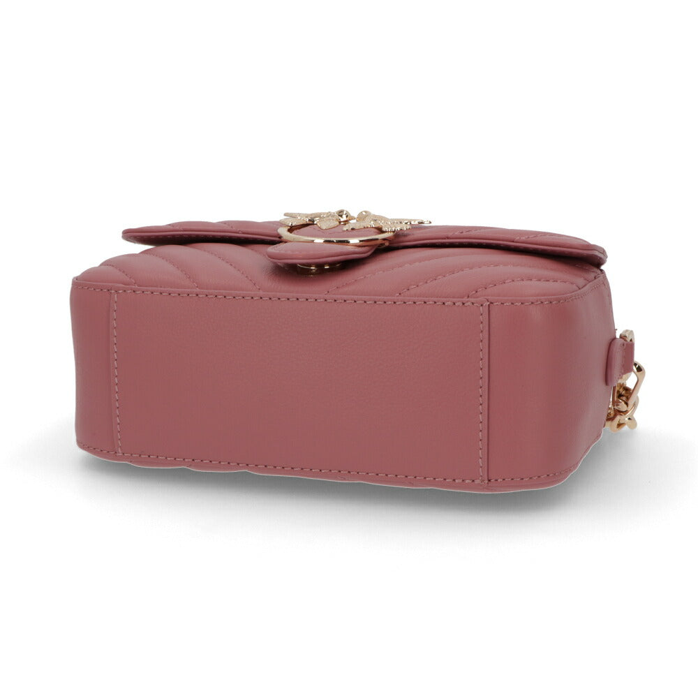 PINKO ショルダーバッグ ピンク レザー キルティング 1P21QY-Y677