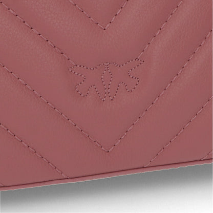 PINKO ショルダーバッグ ピンク レザー キルティング 1P21QY-Y677