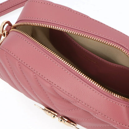 PINKO ショルダーバッグ ピンク レザー キルティング 1P21QY-Y677