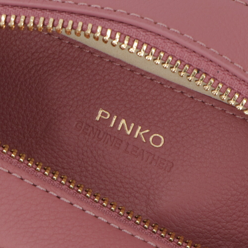 PINKO ショルダーバッグ ピンク レザー キルティング 1P21QY-Y677