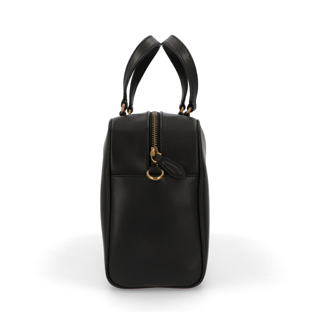 PINKO ハンドバッグ ブラック レザー ショルダーバッグ 1P22GJ-Y6XT