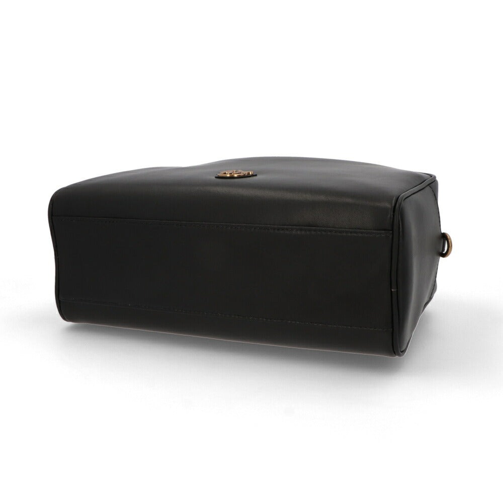 PINKO ハンドバッグ ブラック レザー ショルダーバッグ 1P22GJ-Y6XT