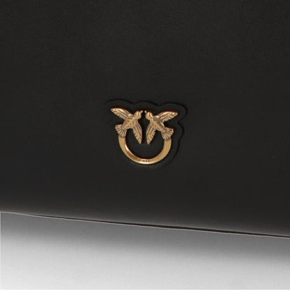 PINKO ハンドバッグ ブラック レザー ショルダーバッグ 1P22GJ-Y6XT