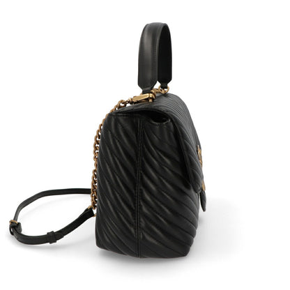 PINKO ハンドバッグ ブラウン ブラック キルティング ショルダーバッグ 100042-A0GK