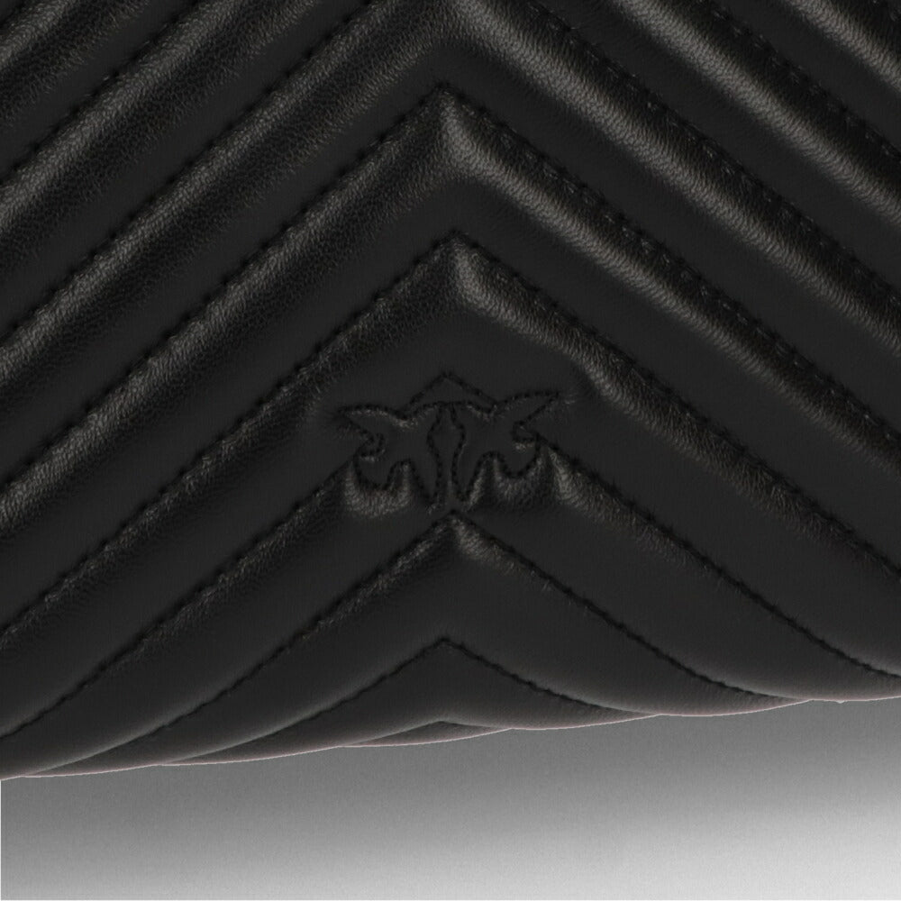 PINKO ハンドバッグ ブラウン ブラック キルティング ショルダーバッグ 100042-A0GK