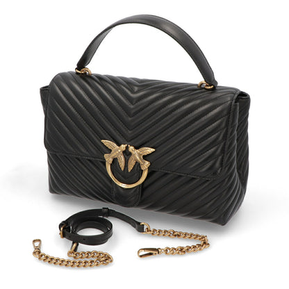 PINKO ハンドバッグ ブラウン ブラック キルティング ショルダーバッグ 100042-A0GK