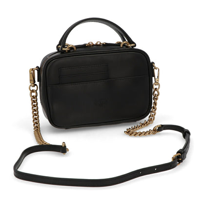 PINKO ハンドバッグ ブラック レザー ショルダーバッグ 1P21UD-Y6JC