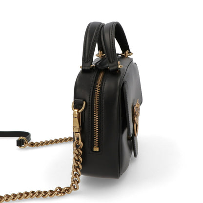 PINKO ハンドバッグ ブラック レザー ショルダーバッグ 1P21UD-Y6JC