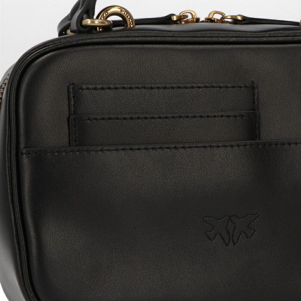 PINKO ハンドバッグ ブラック レザー ショルダーバッグ 1P21UD-Y6JC
