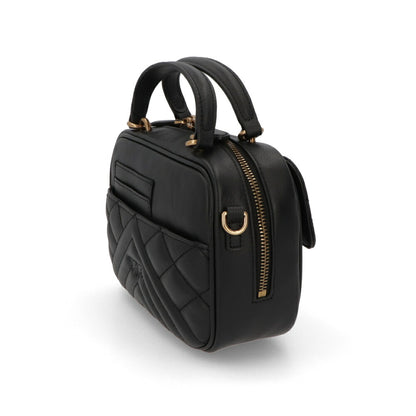 PINKO ハンドバッグ ブラック レザー キルティング ショルダーバッグ 1P22BR-Y7FX