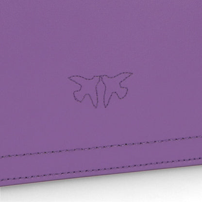 PINKO ハンドバッグ パープル ブラック レザー チェーン ショルダーバッグ 1P22AQ-Y7GK