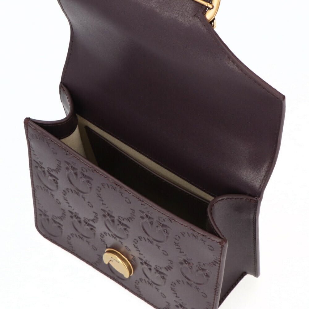 PINKO ハンドバッグ ピンク パープル レザー ショルダーバッグ 1P22VP-A042