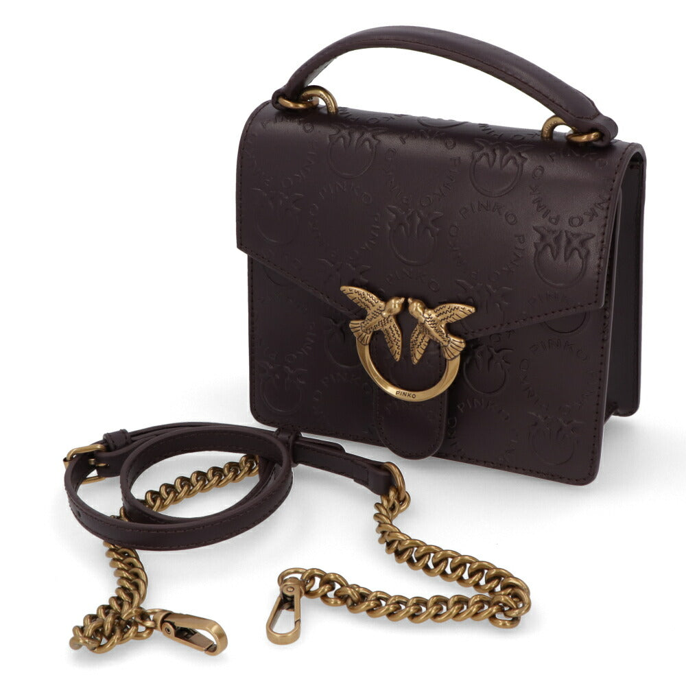 PINKO ハンドバッグ ピンク パープル レザー ショルダーバッグ 1P22VP-A042