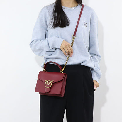 PINKO ハンドバッグ レッド レザー ショルダーバッグ 1P22AK-Y6XT