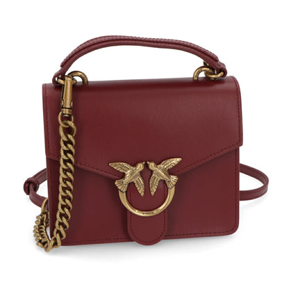 PINKO ハンドバッグ レッド レザー ショルダーバッグ 1P22AK-Y6XT