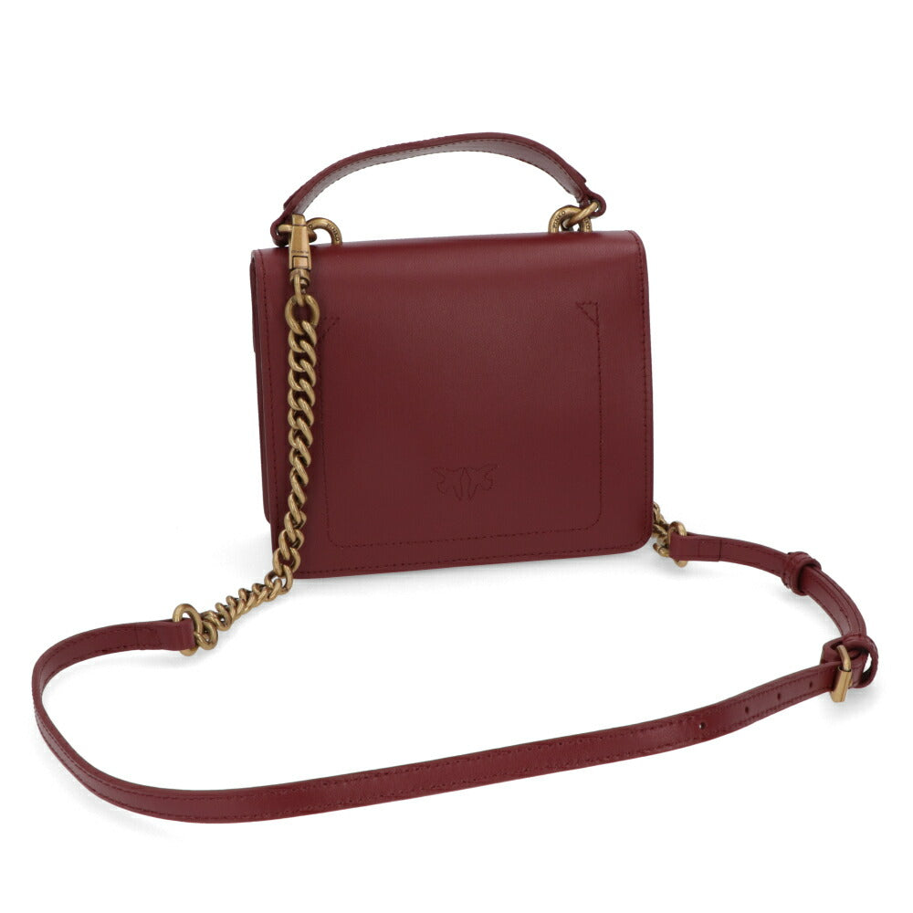 PINKO ハンドバッグ レッド レザー ショルダーバッグ 1P22AK-Y6XT