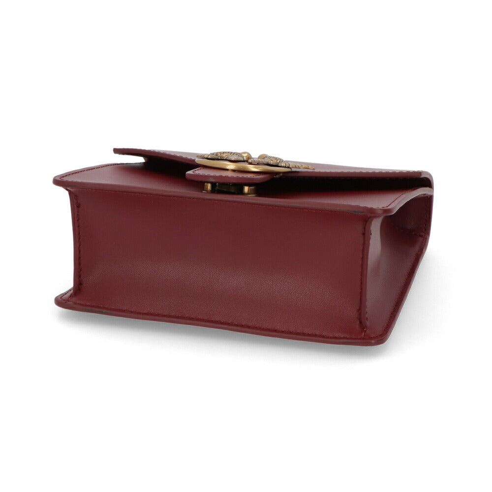 PINKO ハンドバッグ レッド レザー ショルダーバッグ 1P22AK-Y6XT