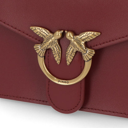 PINKO ハンドバッグ レッド レザー ショルダーバッグ 1P22AK-Y6XT