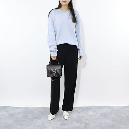 PINKO ハンドバッグ ブラック レザー ショルダーバッグ 1P221V-Y6XT