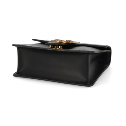 PINKO ハンドバッグ ブラック レザー ショルダーバッグ 1P221V-Y6XT