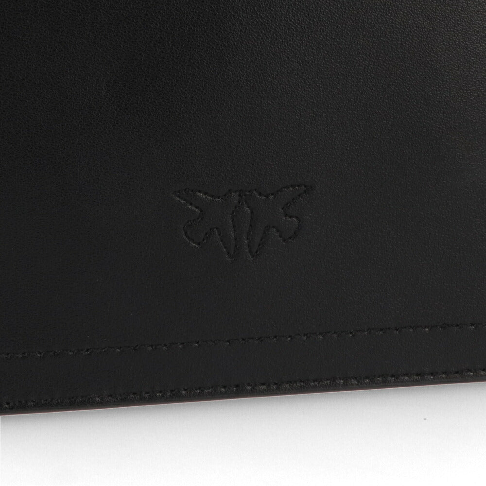 PINKO ハンドバッグ ブラック レザー ショルダーバッグ 1P221V-Y6XT
