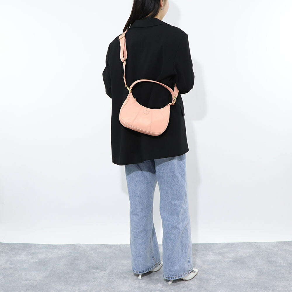 PINKO ハンドバッグ ピンク グリーン ショルダーバッグ 1P22KS-Y7UX