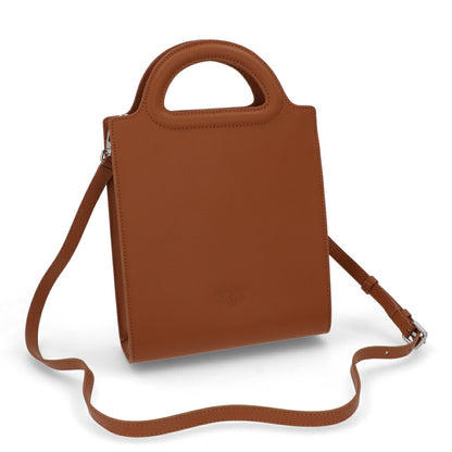 PINKO ハンドバッグ ブラウン ブラック レザー ショルダーバッグ 1P22LZ-Y7TH