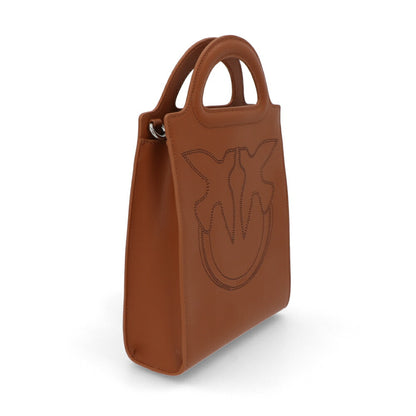 PINKO ハンドバッグ ブラウン ブラック レザー ショルダーバッグ 1P22LZ-Y7TH