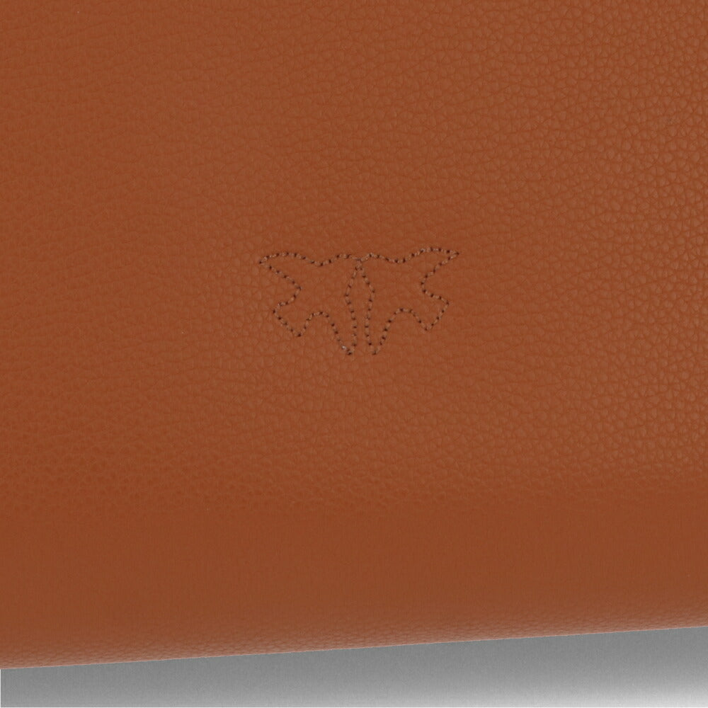 PINKO ハンドバッグ ブラウン ブラック レザー ショルダーバッグ 1P22LZ-Y7TH