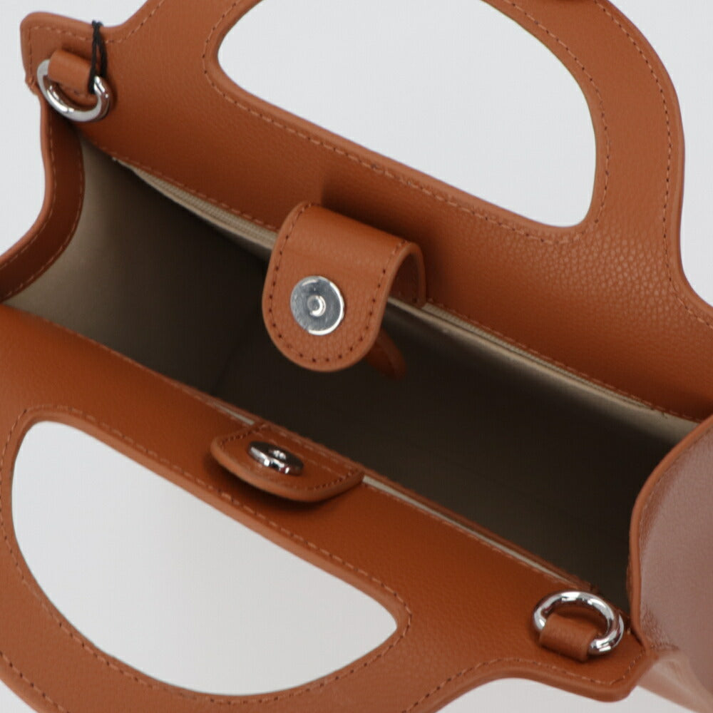 PINKO ハンドバッグ ブラウン ブラック レザー ショルダーバッグ 1P22LZ-Y7TH