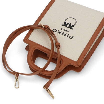 PINKO ハンドバッグ ブラウン ブラック ショルダーバッグ 1P22MV-Y7V3