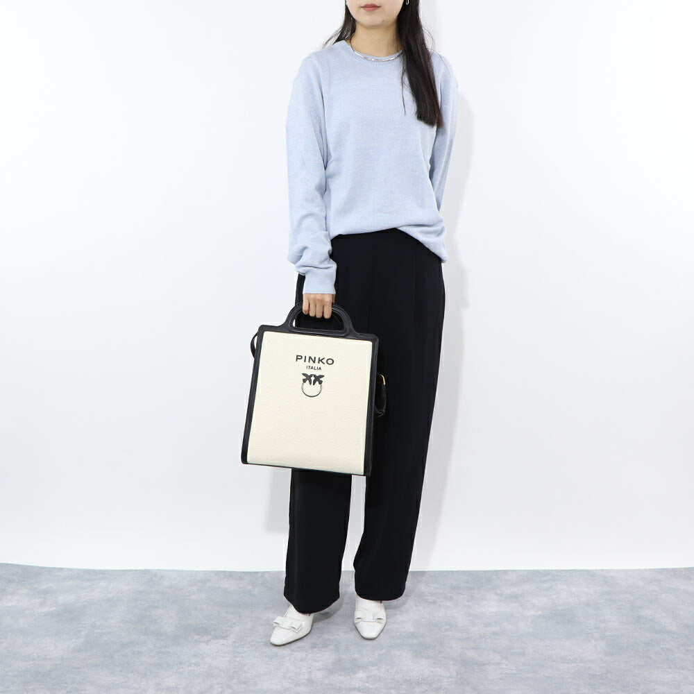 PINKO ハンドバッグ ブラウン ブラック ショルダーバッグ 1P22MU-Y7V3