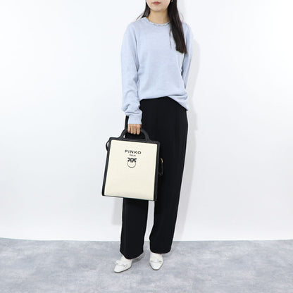 PINKO ハンドバッグ ブラウン ブラック ショルダーバッグ 1P22MU-Y7V3