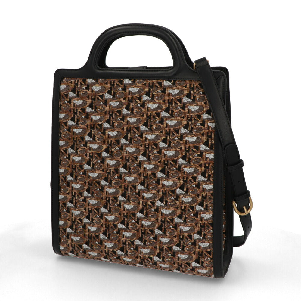 PINKO ハンドバッグ ブラウン ブラック  ショルダーバッグ 1P22LQ-Y7TG